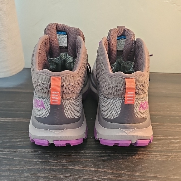 Hoka One One W Toa GTX Lavender and Taupe Trail Boots - Picture 3 of 5